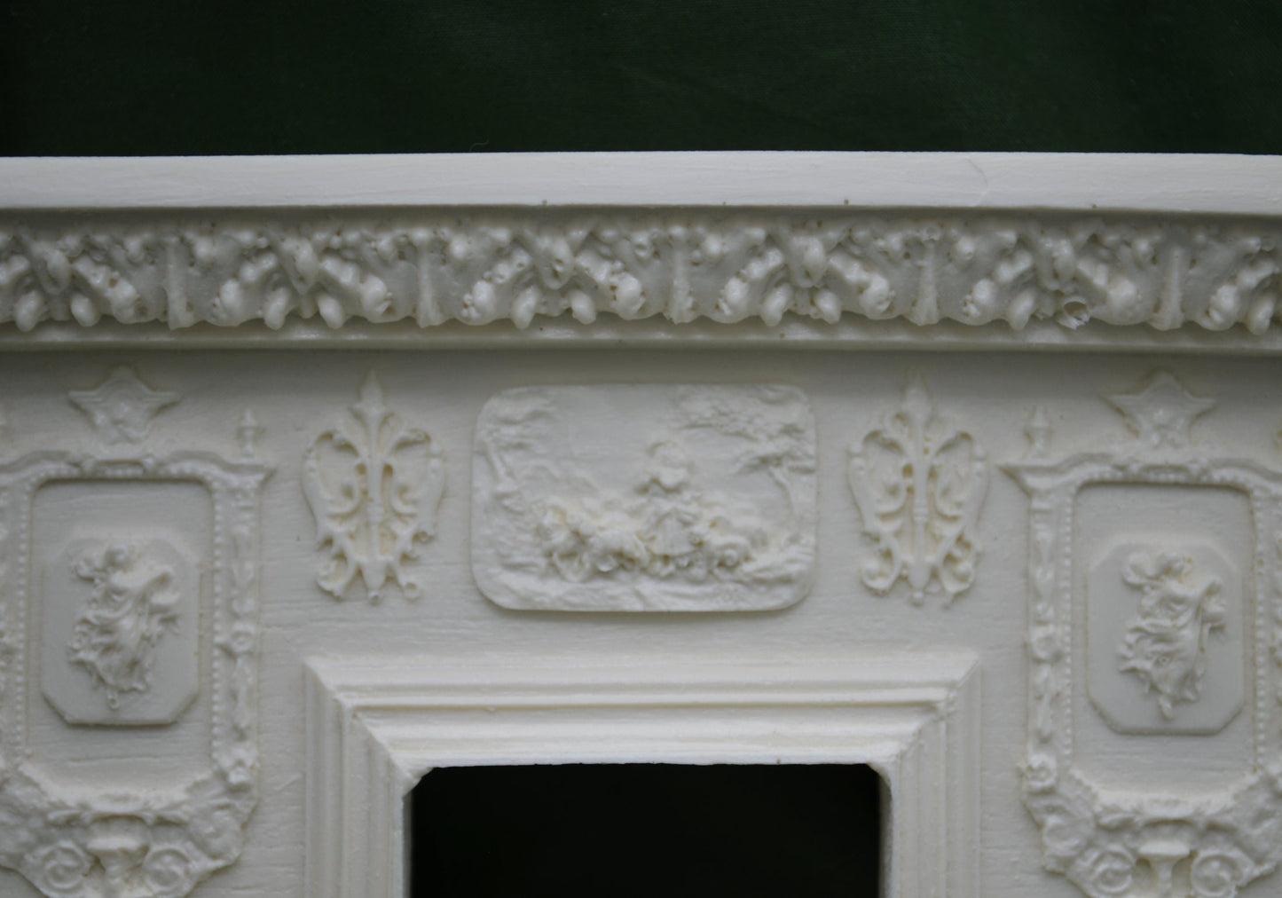 Baroque Goddess Fireplace | Ornamentation for Dollhouse