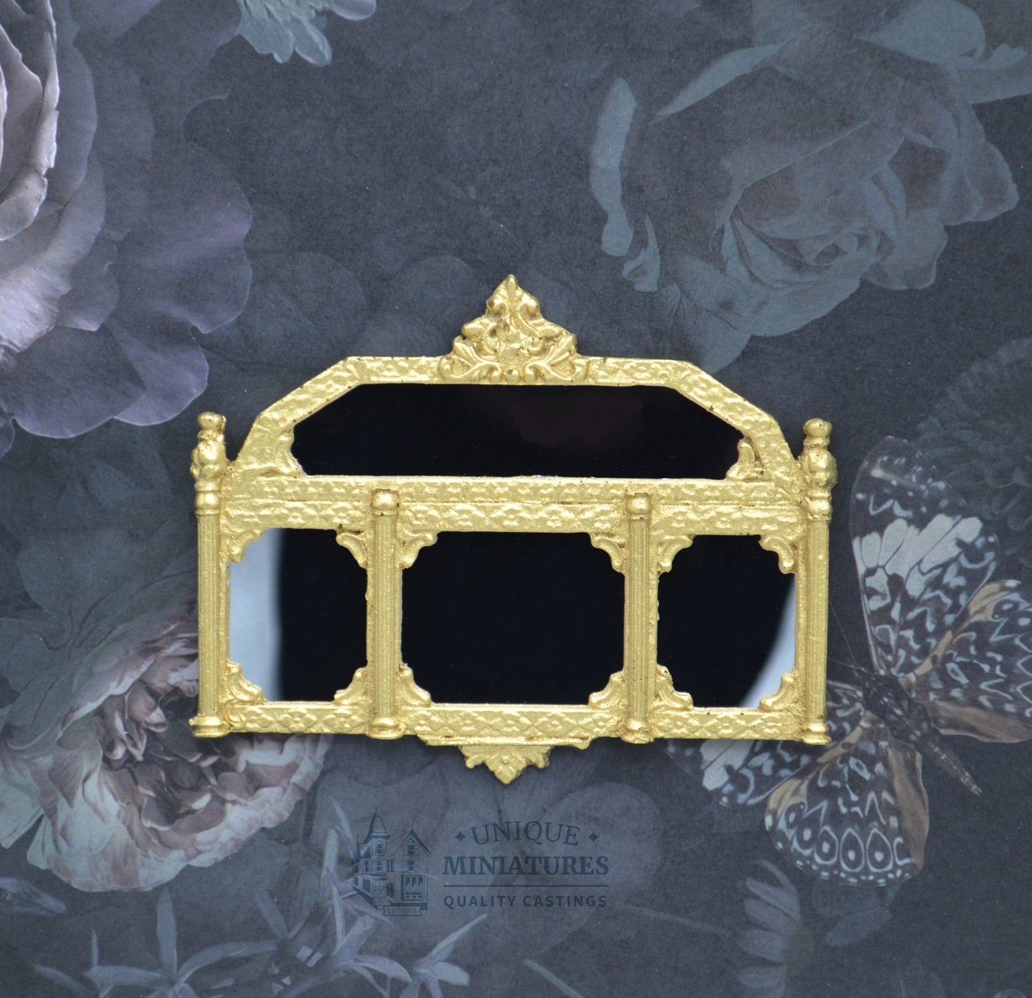 Versailles Four-Paneled Mirror | Ornamentation for Dollhouse