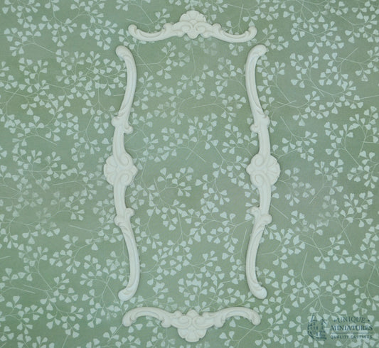 Camellia Scroll Ceiling Carving | Ornamentation for Dollhouse Miniatures