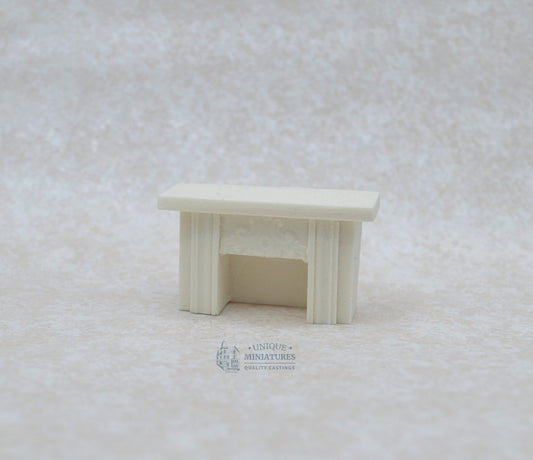 Small Scroll Crest Fireplace | Ornamentation for Dollhouse