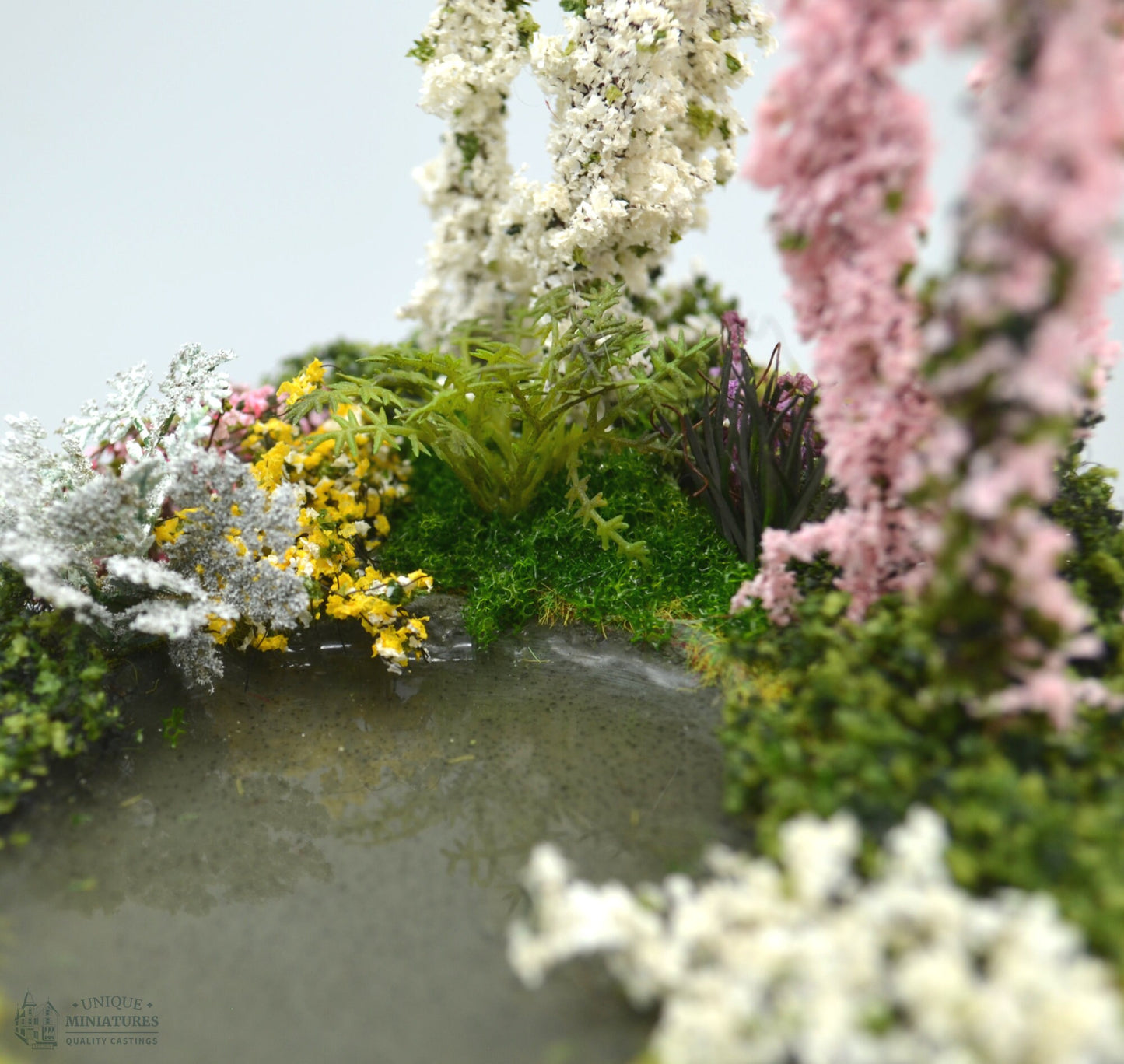 Hollyhock Miniature Garden Pond | 5.5 Inches | Miniature for Dollhouse Garden