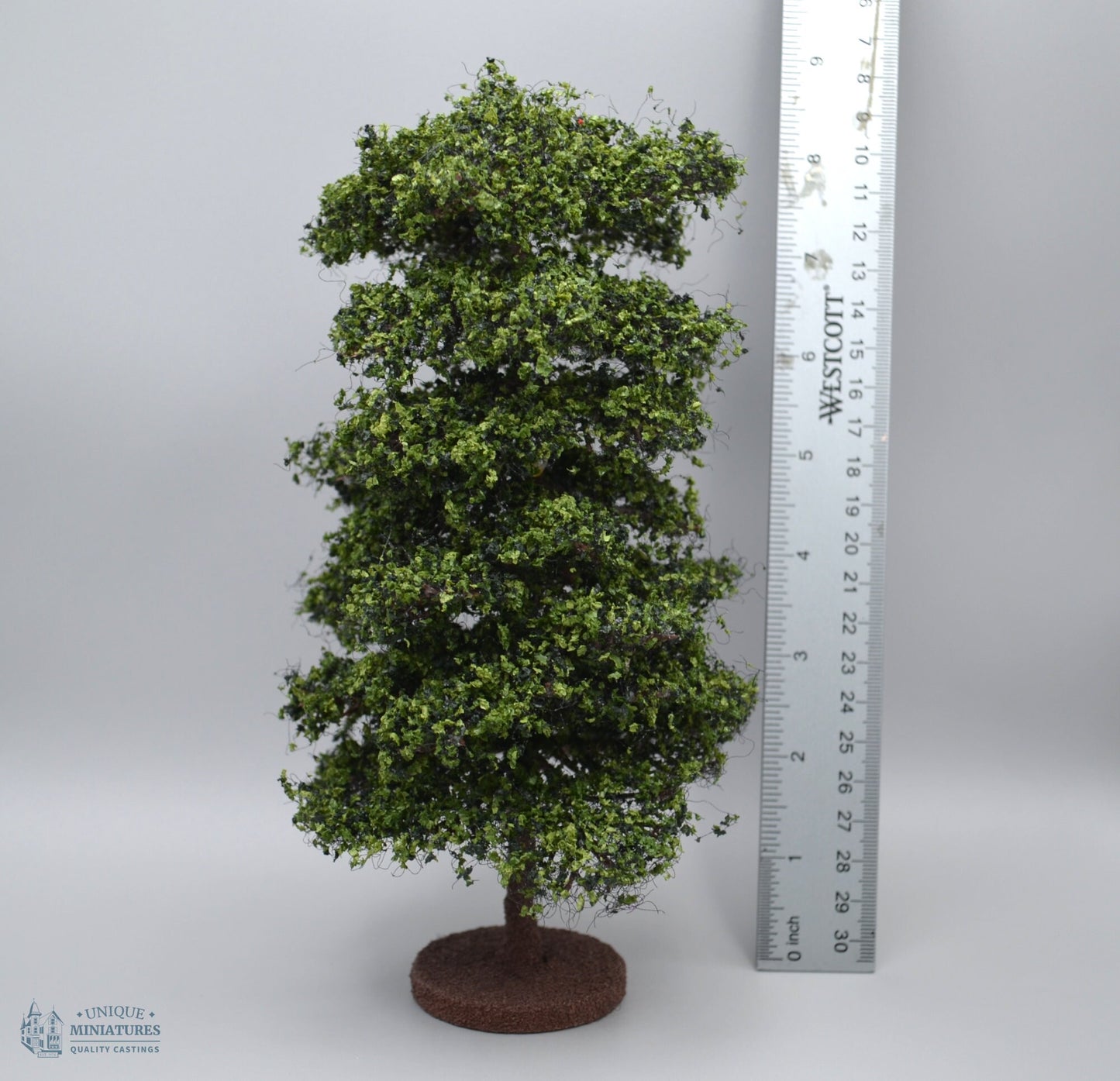 Elm Tree with Round Base | 8 Inches | Miniature for Dollhouse Garden