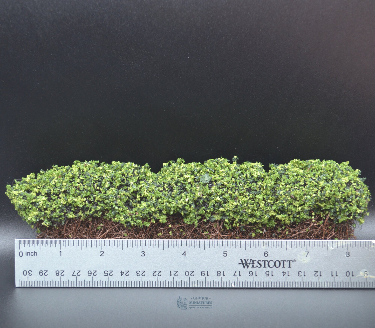 Trimmed Green Garden Bushes | 8 Inches | Miniature for Garden