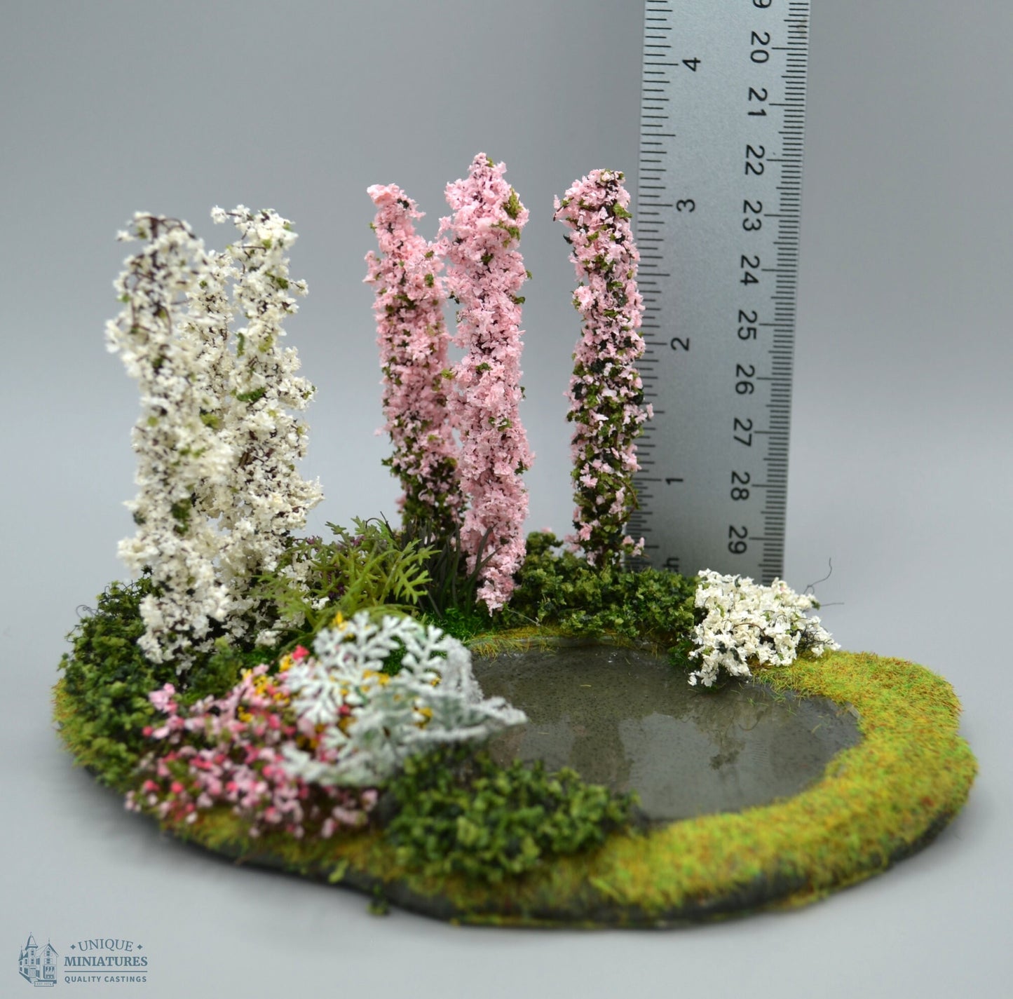 Hollyhock Miniature Garden Pond | 5.5 Inches | Miniature for Dollhouse Garden