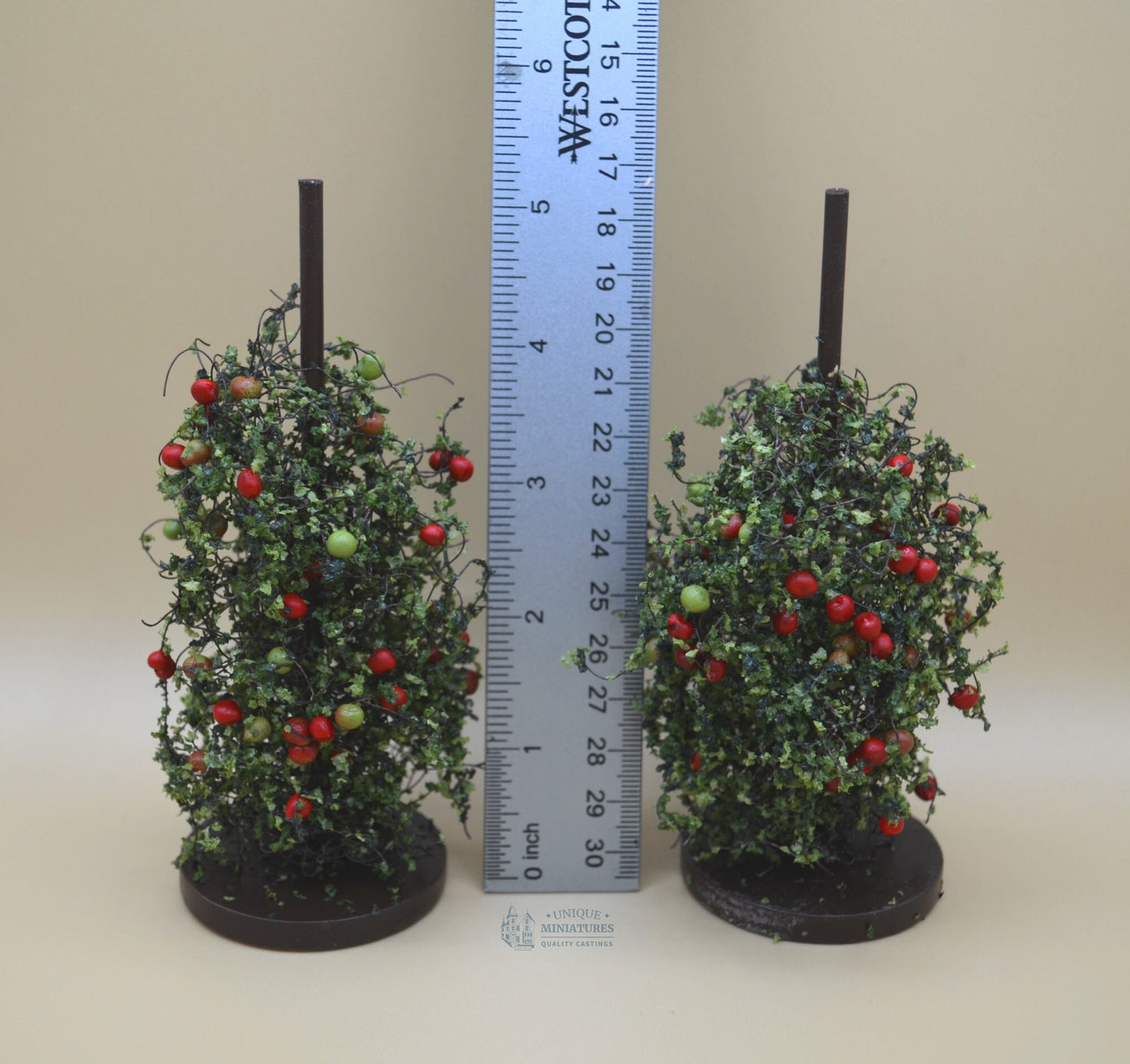 Tomato Plants | 5 Inches | Set of 2 | Miniature for Dollhouse Garden