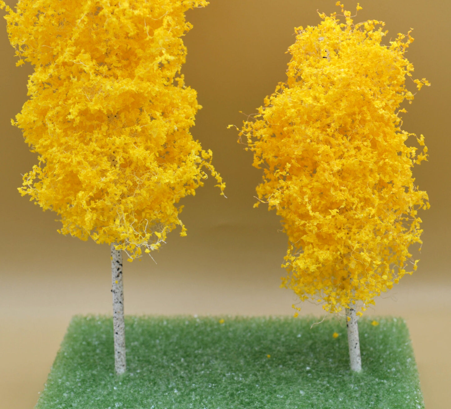 Autumn Aspen Grove Tree on Spike | 6"/9" | Set of Two | Miniature for Dollhouse Garden
