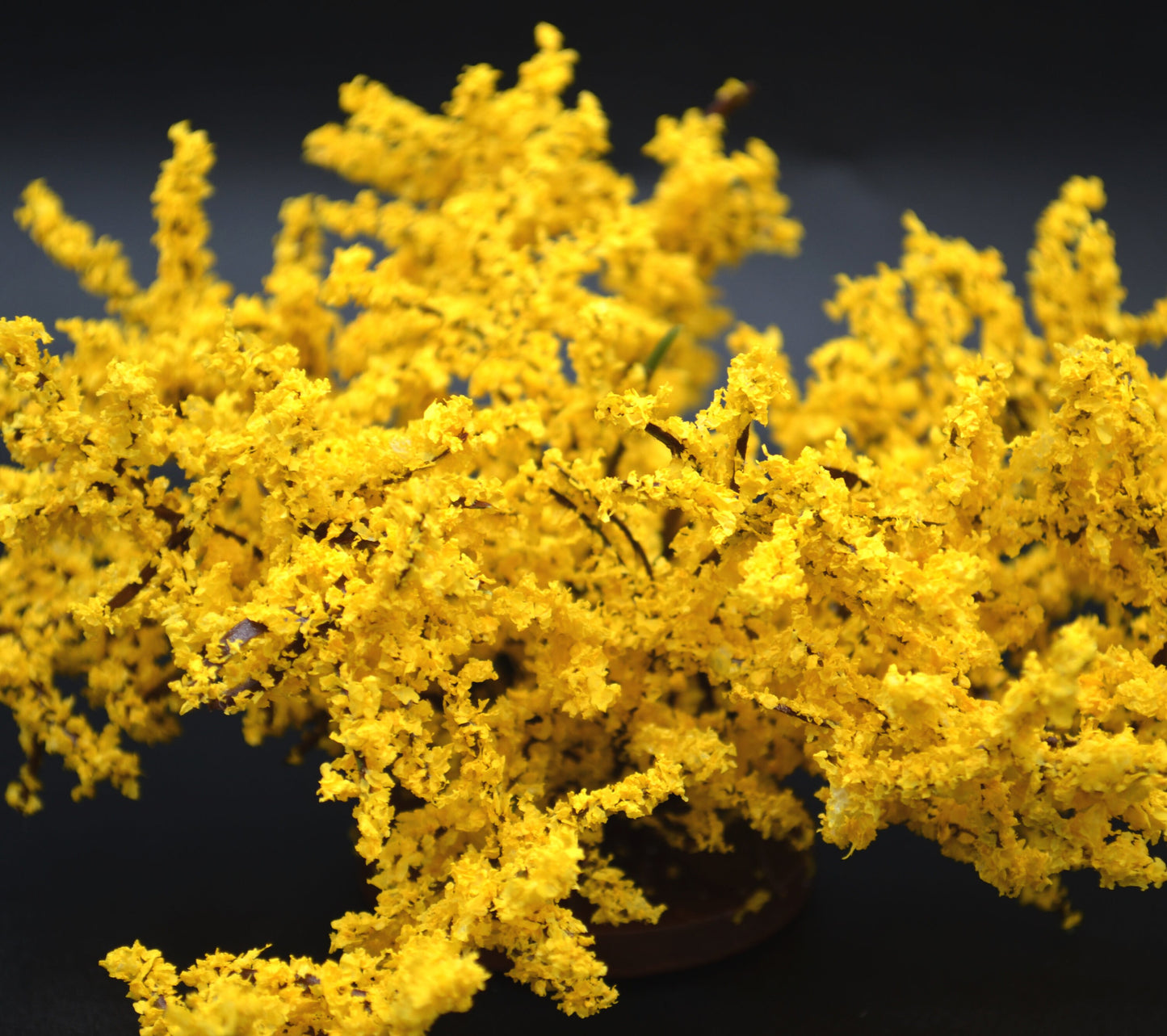 Large Forsythia Bush | 5 Inches | Miniature for Dollhouse Garden