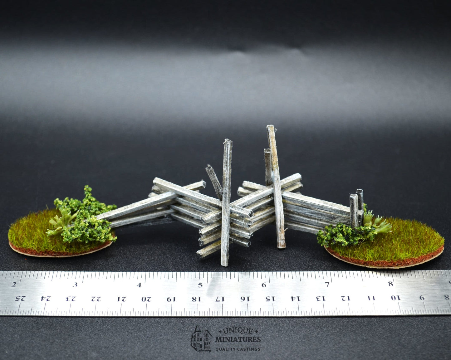 Rustic Cedar Fence End | 7 1/2 Inches | Miniature for Dollhouse Fairy Garden