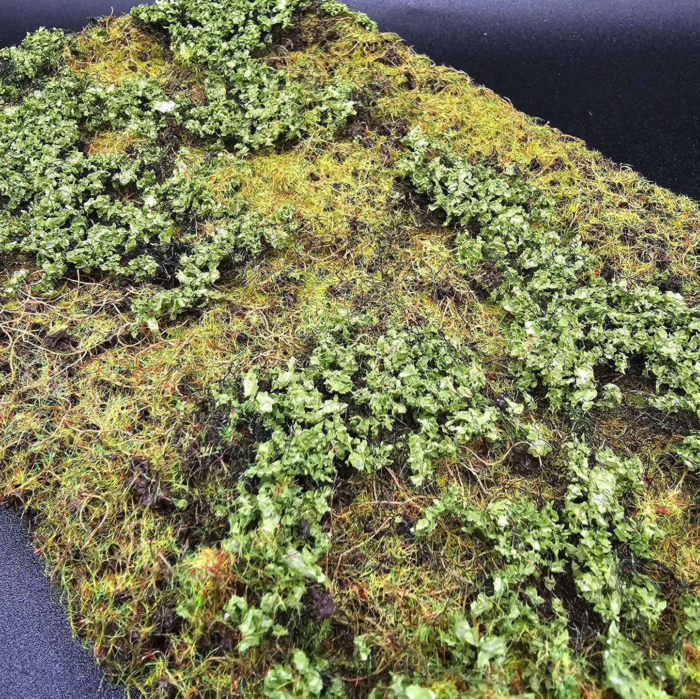 Meadow Green Textured Mat | 10x6 Inches | Miniature for Dollhouse Garden