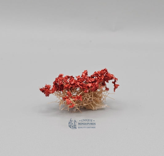 Tiny Rust Brittle Bushes | 1/2 Inch | Set of 3 | Miniature for Dollhouse Garden