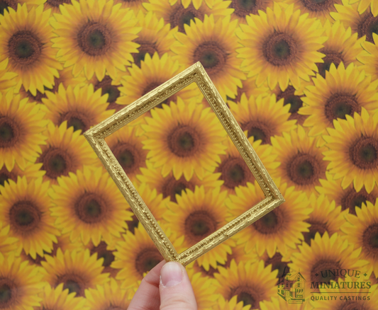Beaded Gold Frame | Miniature for Dollhouses
