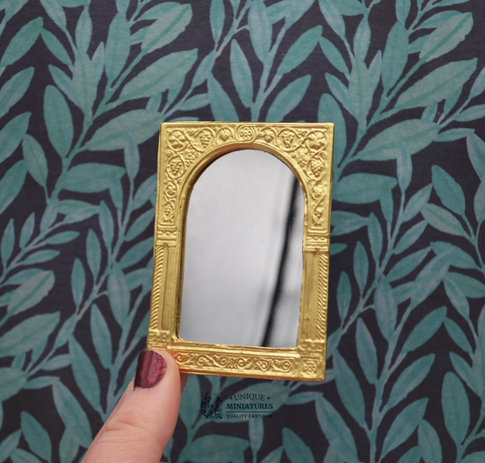 Nouveau Column Mirror | Ornamentation for Dollhouse Miniatures