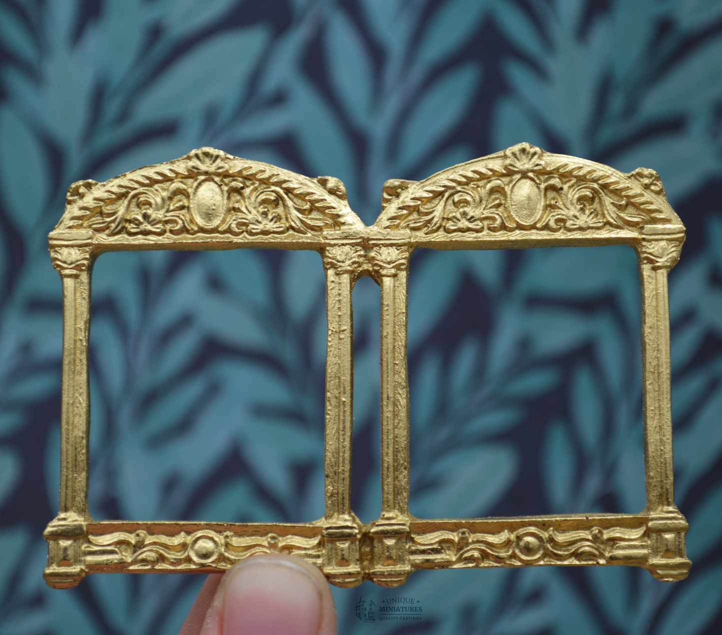 Gold Dual Nouveau Frame | Ornamentation for Dollhouses
