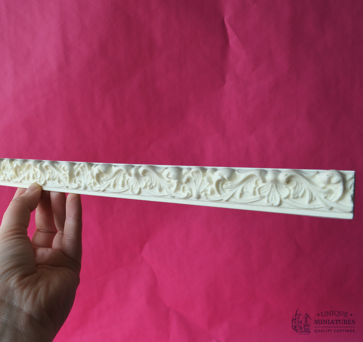 Wave and Shell Molding | 17 1/2" | Ornamentation for Dollhouse