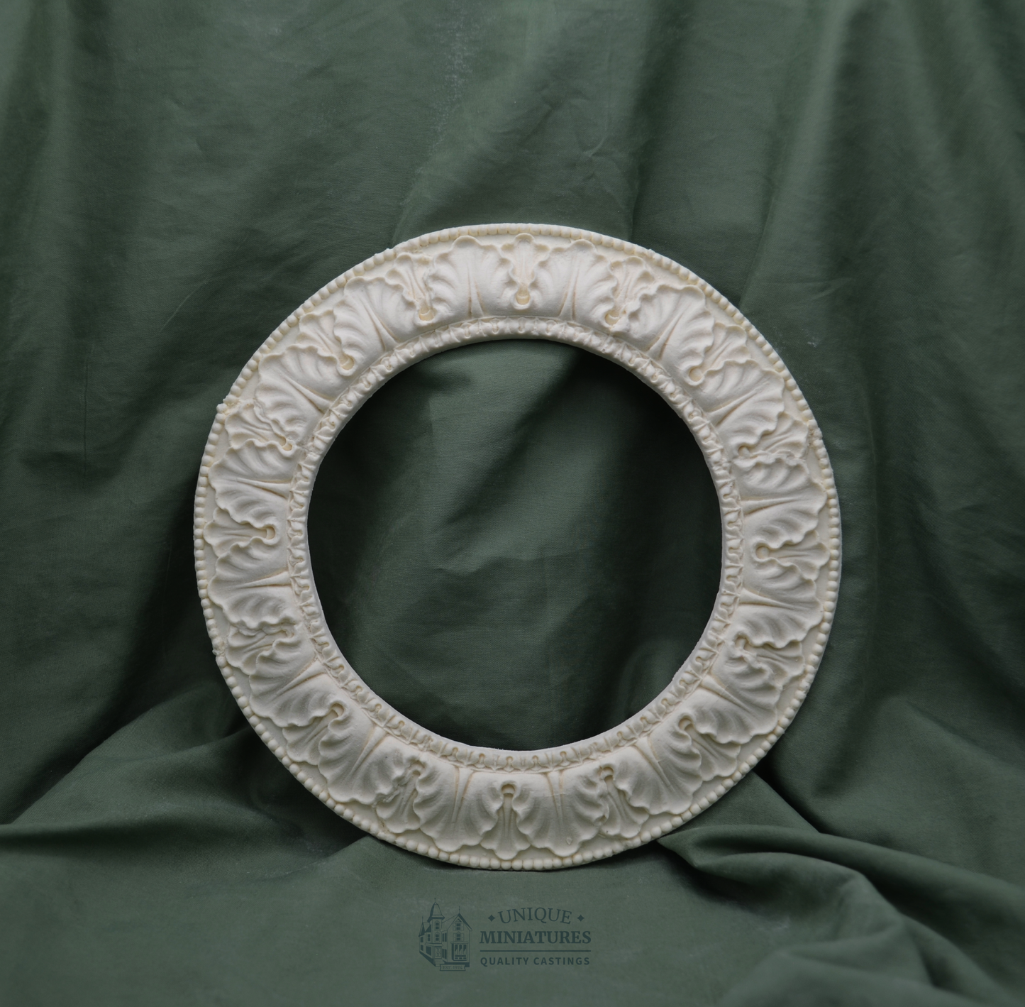 Circular Frond Ceiling Carving | Ornamentation for Dollhouse Miniatures