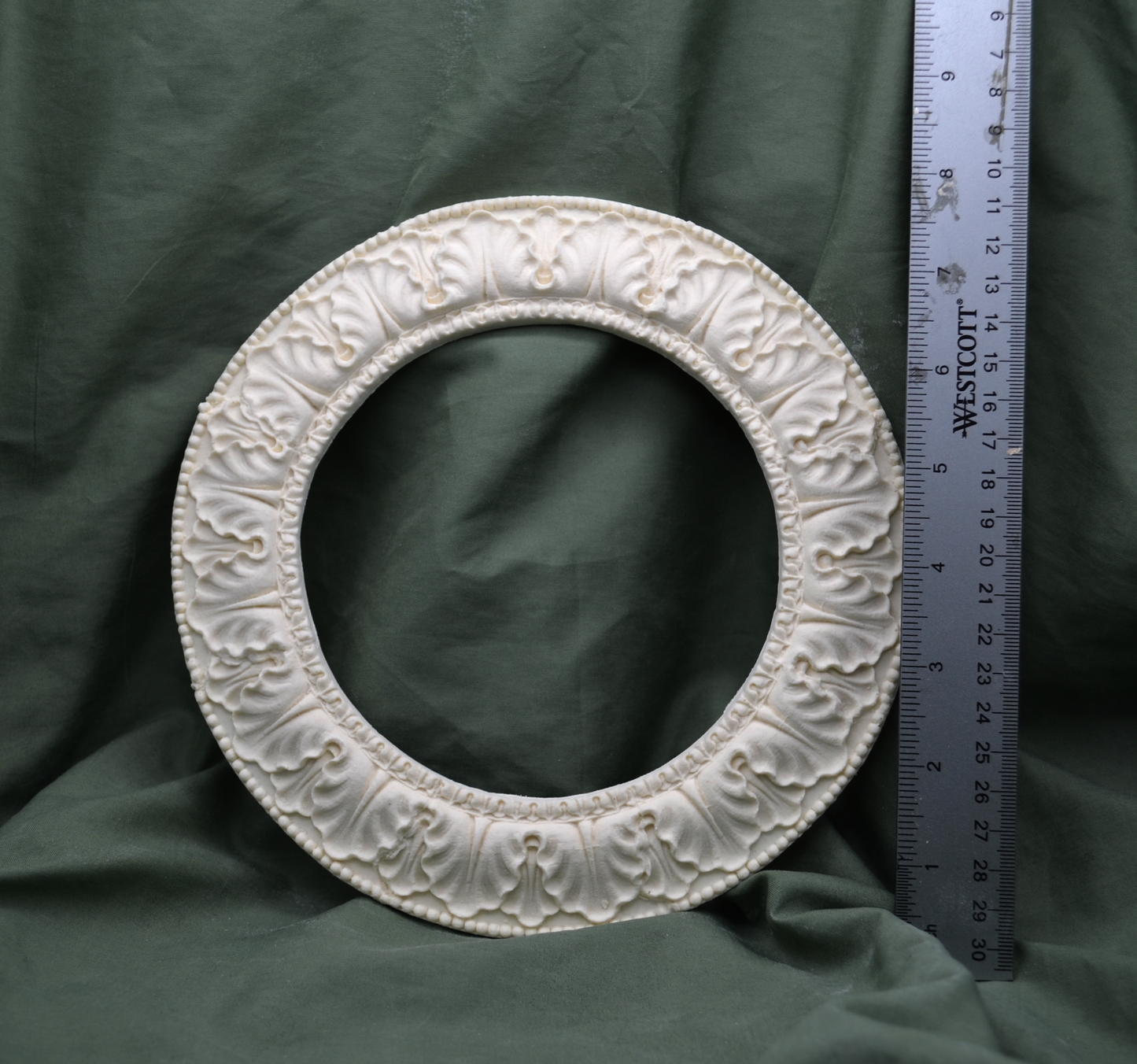 Circular Frond Ceiling Carving | Ornamentation for Dollhouse Miniatures