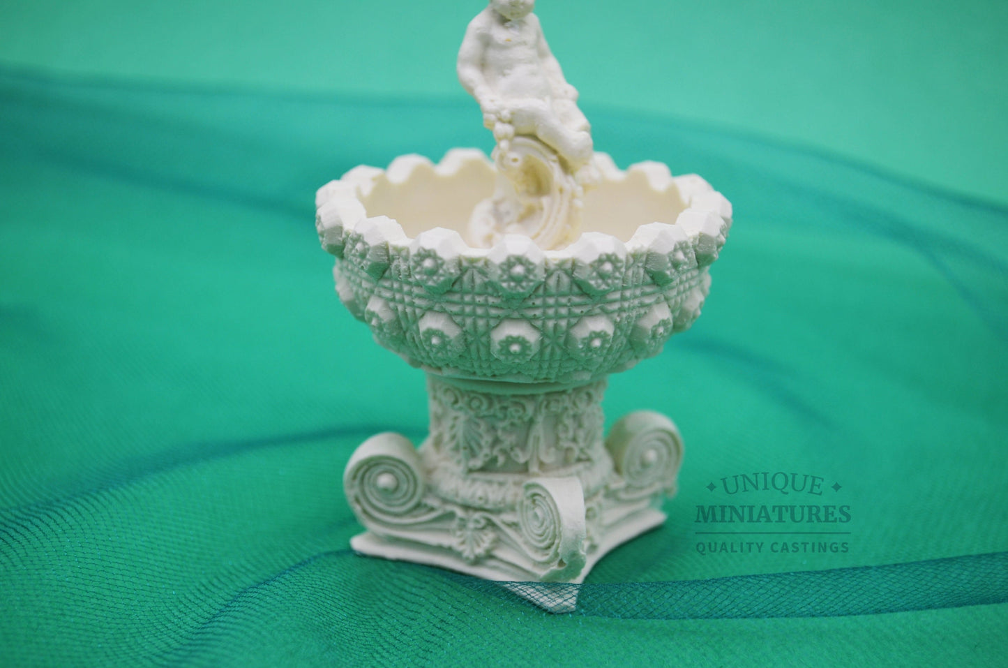 Cherub Pedestal Fountain | Ornamentation for Dollhouse