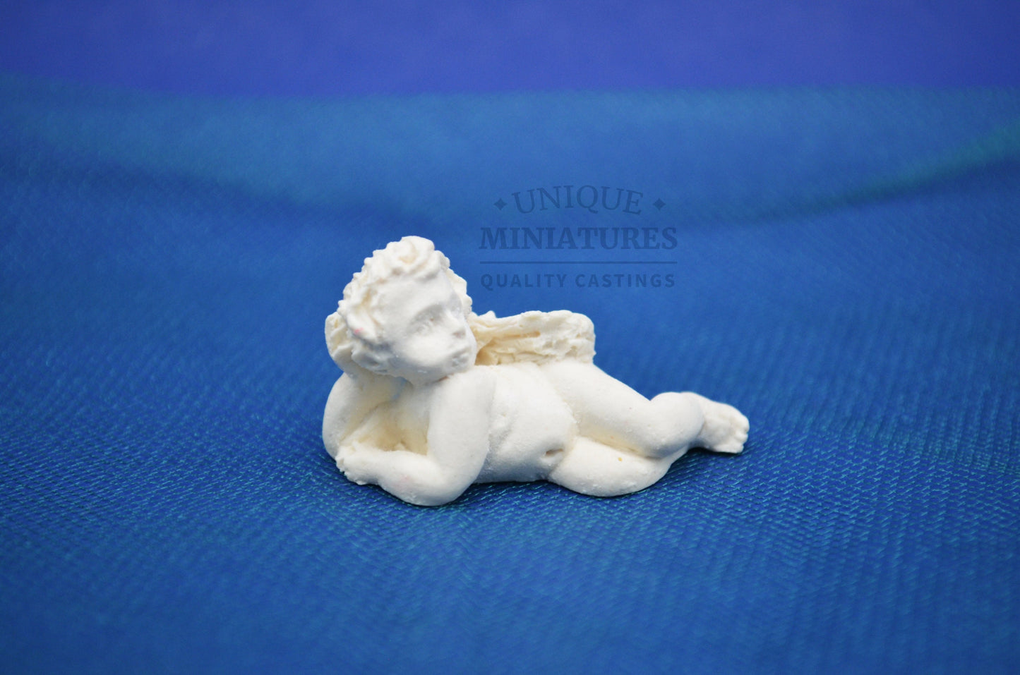Relaxing Cherub | Miniature Statue | Ornamentation for Dollhouse