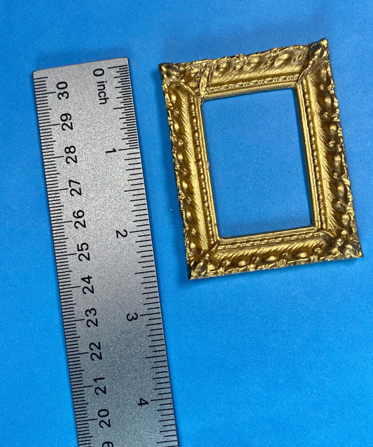 Gold Torch Frame | Miniature for Dollhouses | 2.5” x 2”