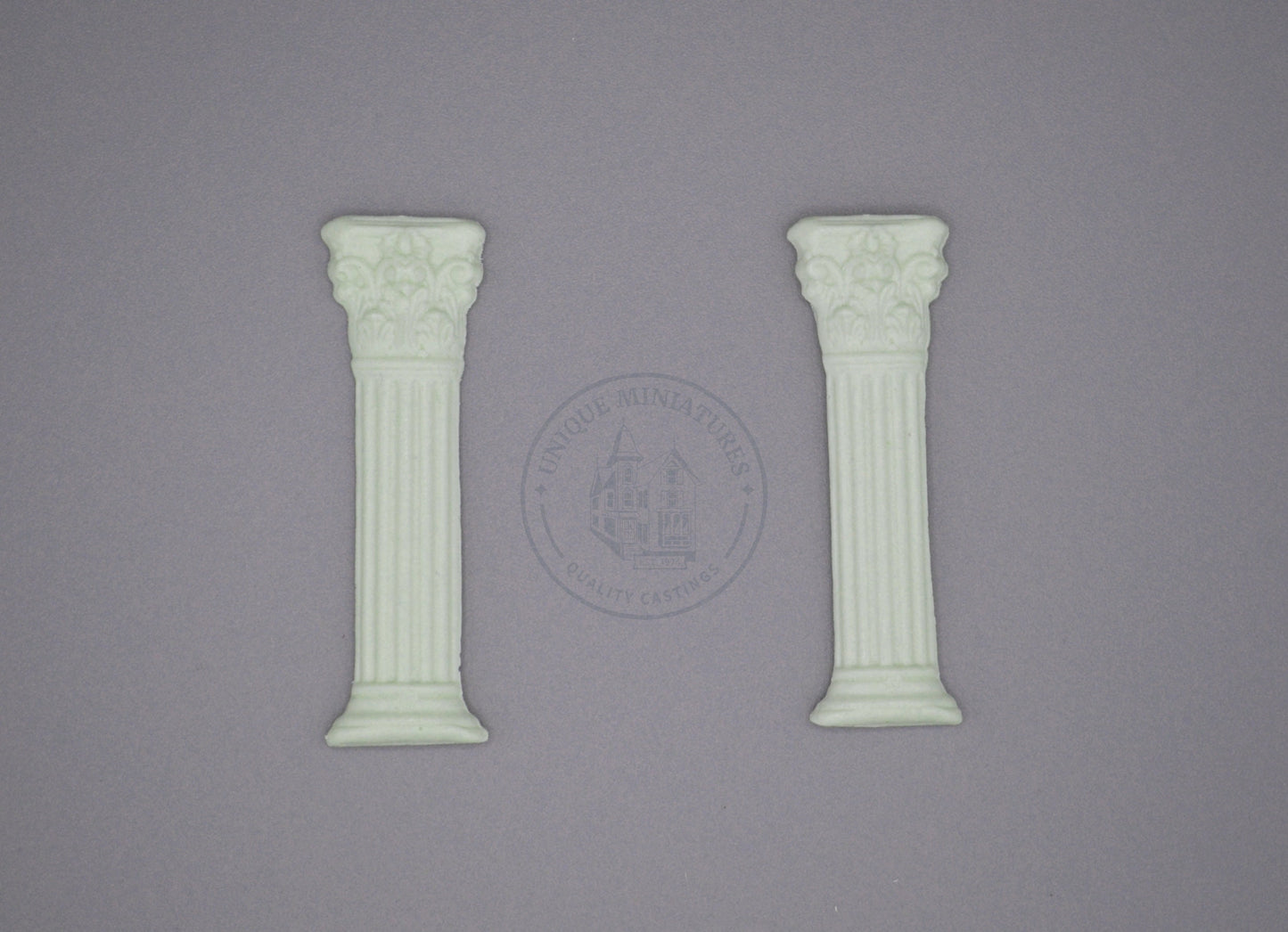 Miniature Regal Column | Decorative Appliqué | Set of Two