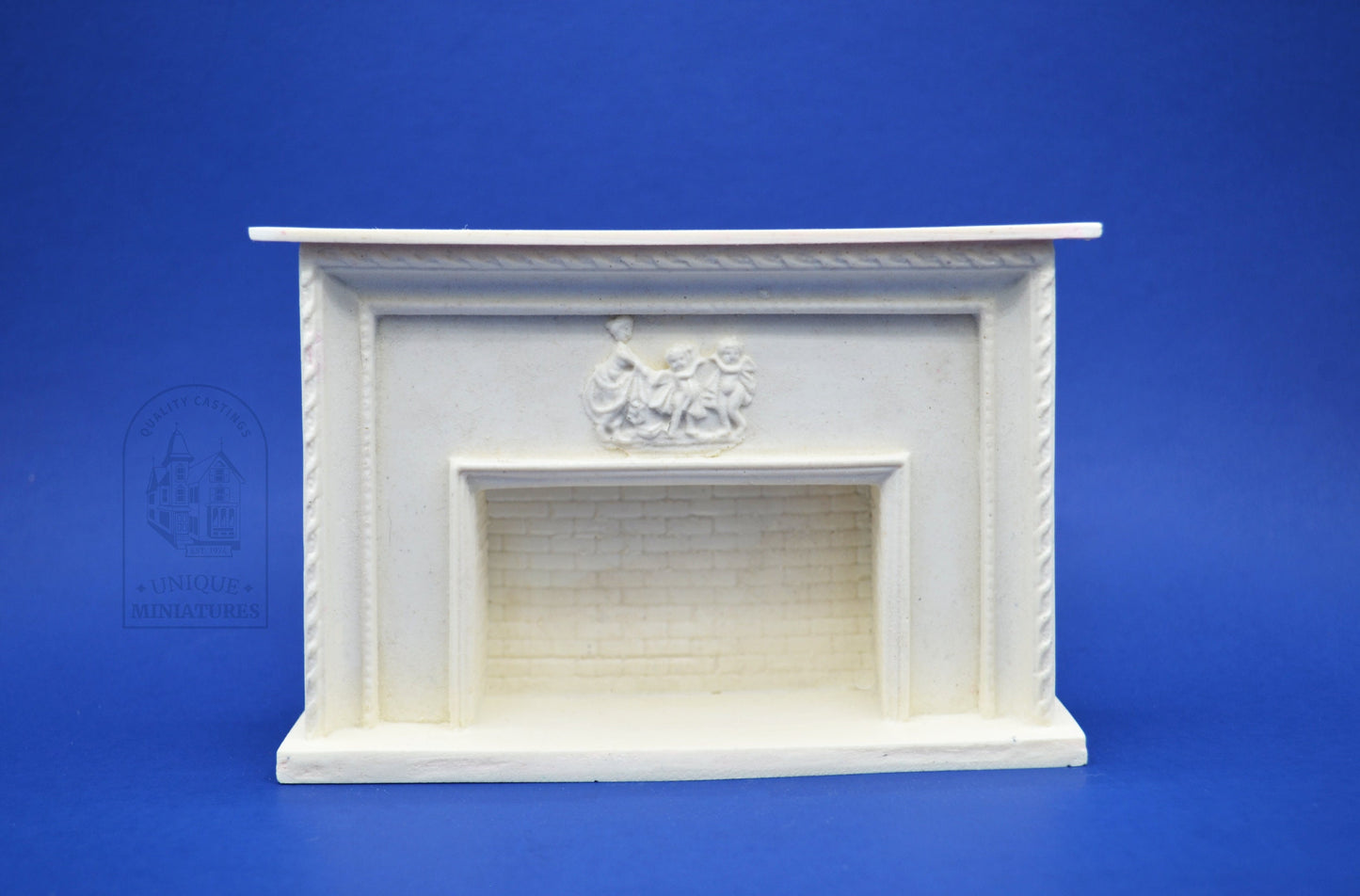 Mother and Family Fireplace | Ornamentation for Dollhouse