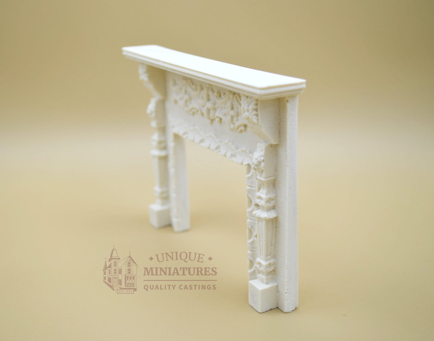 Lion Crest Fireplace | Ornamentation for Dollhouse