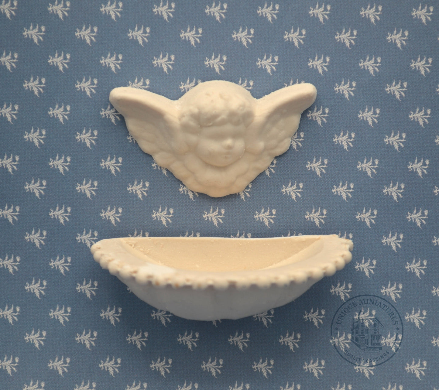 Cherub Head Fountain | Miniature Ornamentation | Two-Piece