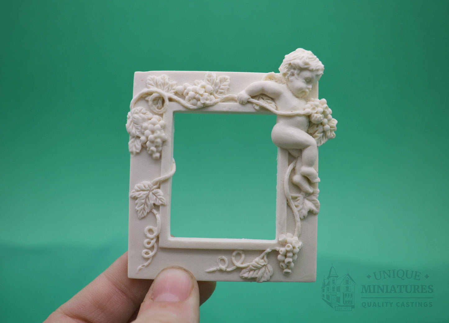 Cherub and Grapevine Frame | Miniature for Dollhouses