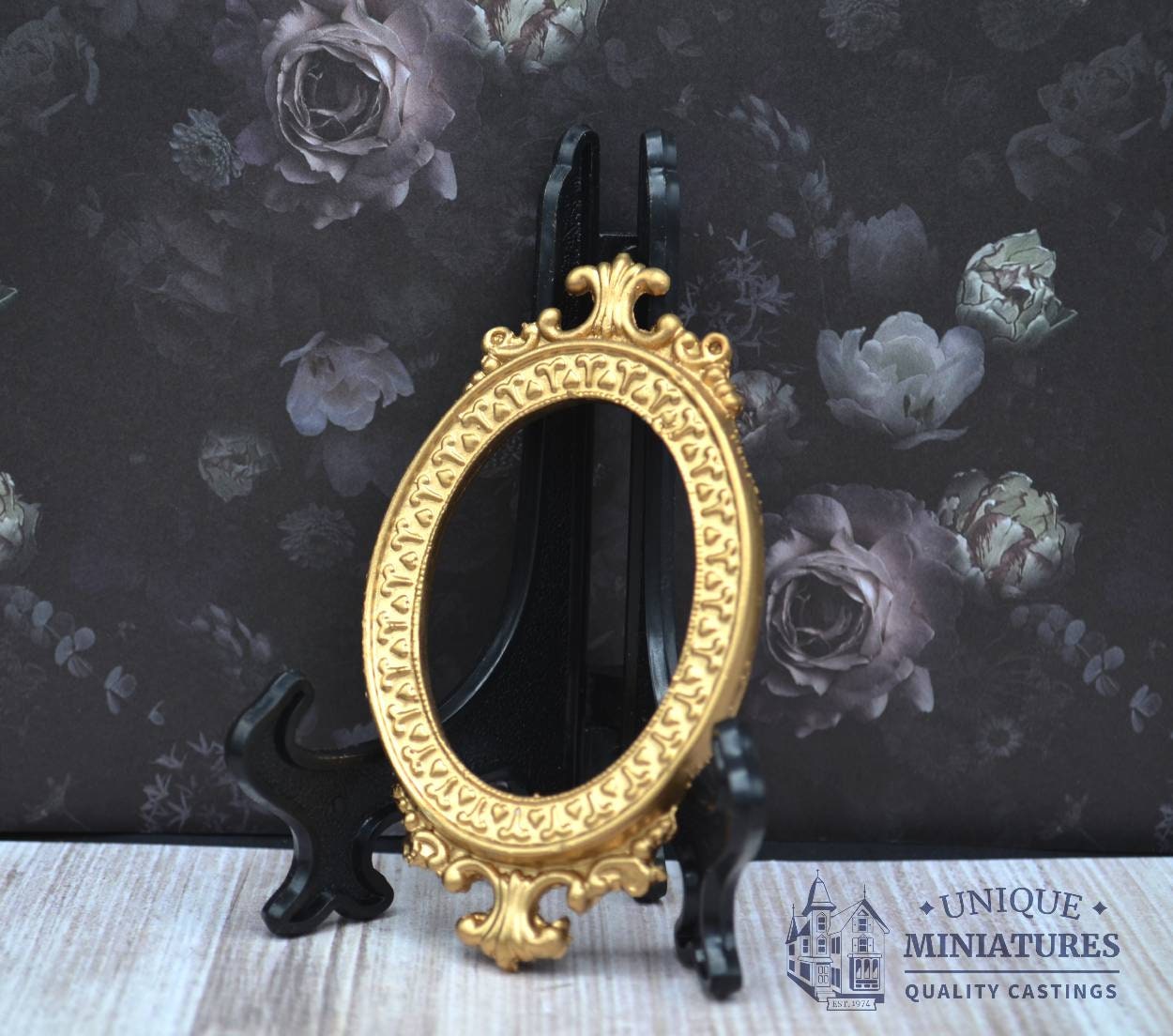 Gilded Aries Frame | Ornamentation for Dollhouse Miniatures