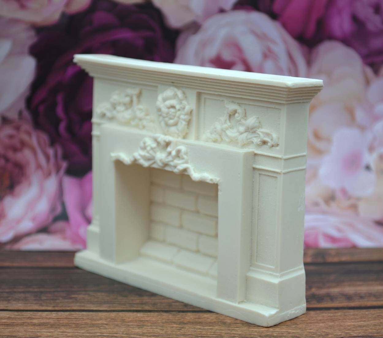 Floral Bow Fireplace | Ornamentation for Dollhouse