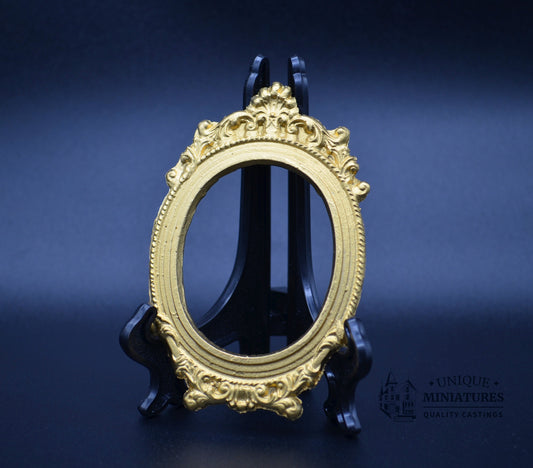 Ornate Oval Frame | Miniature for Dollhouses