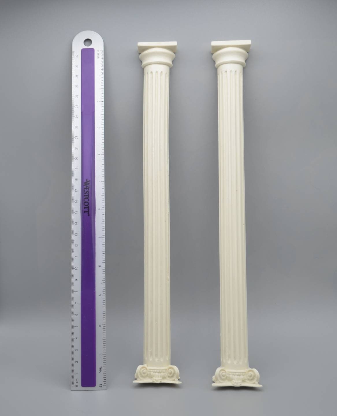 Large Regal Column | Ornate Miniature Decor | Set of Two