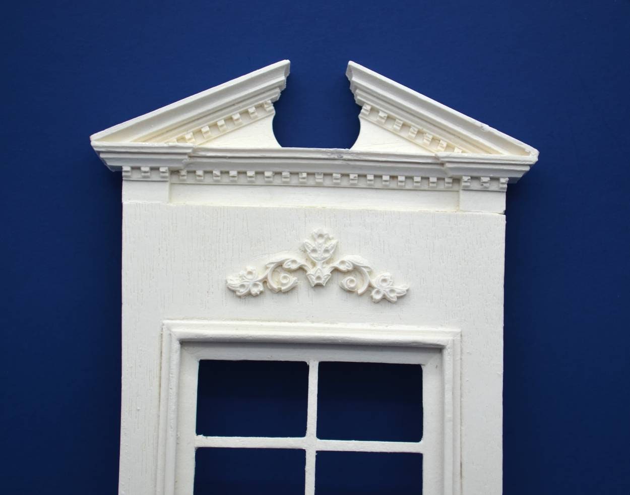 Classical Broken Pediment Window | Ornamentation for Dollhouse