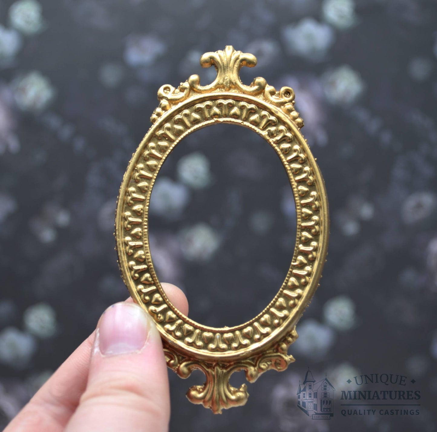 Gilded Aries Frame | Ornamentation for Dollhouse Miniatures