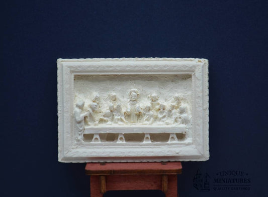 Framed Last Supper | Ceiling Carving | Ornament for Dollhouse