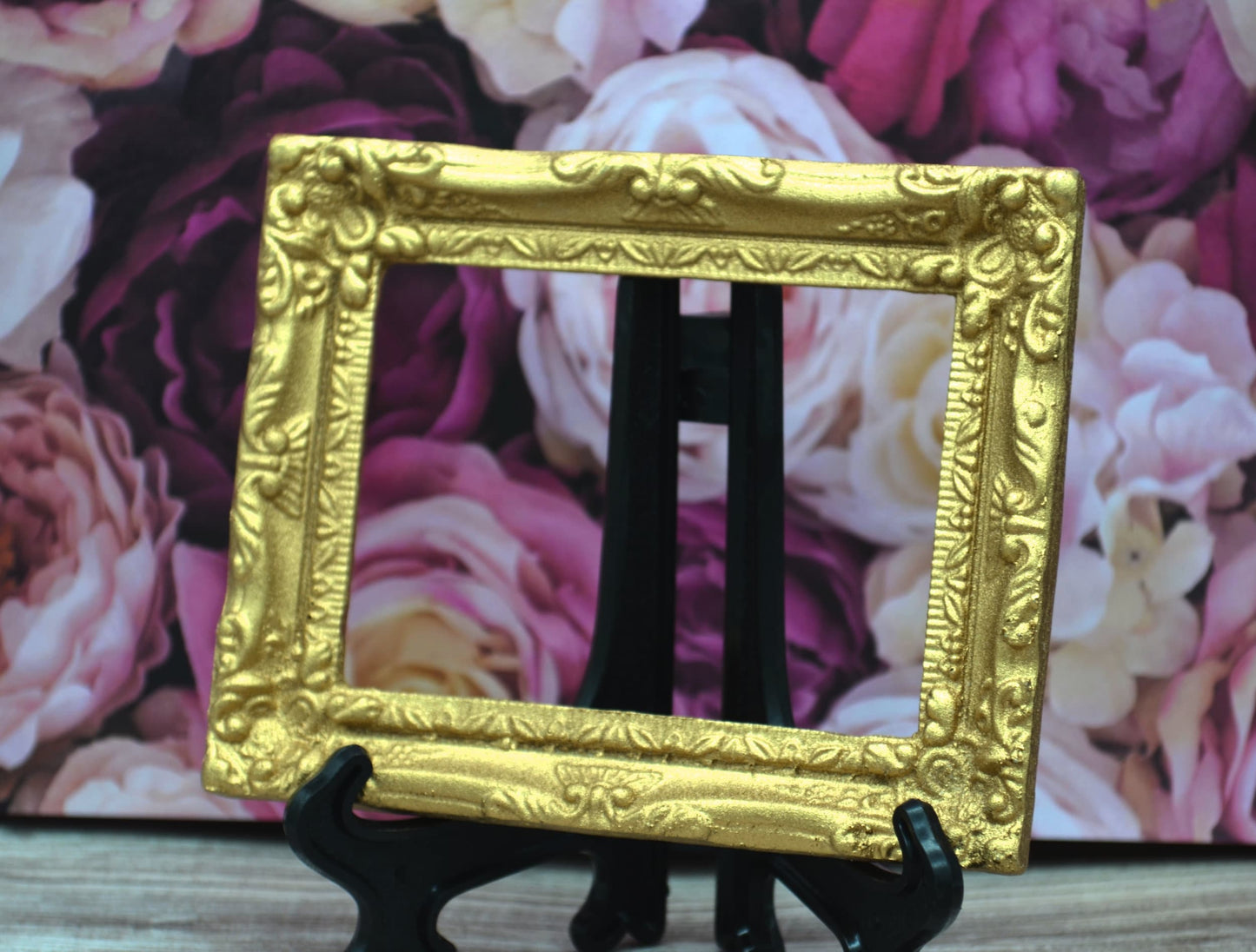 Large Gilded Drapery Frame | Miniature for Dollhouses