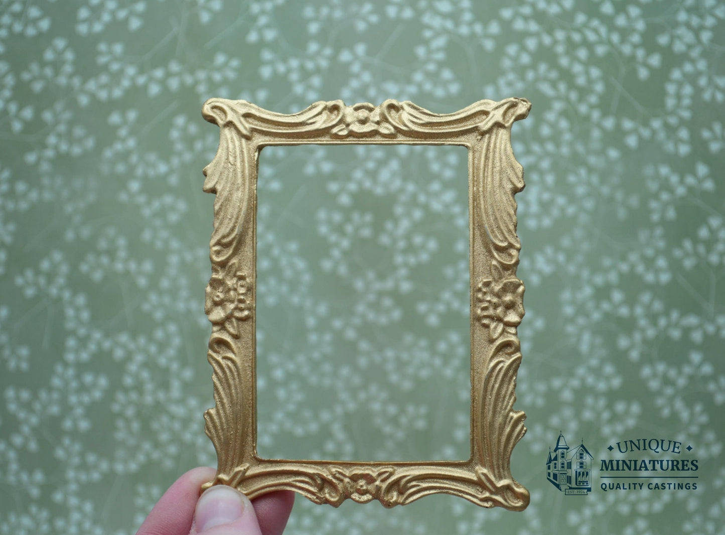 Swooped Flower Frame | Miniature for Dollhouses