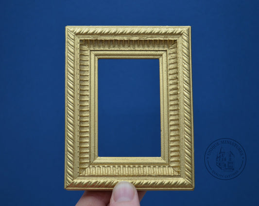 Gold Braided Frame | Miniature for Dollhouses