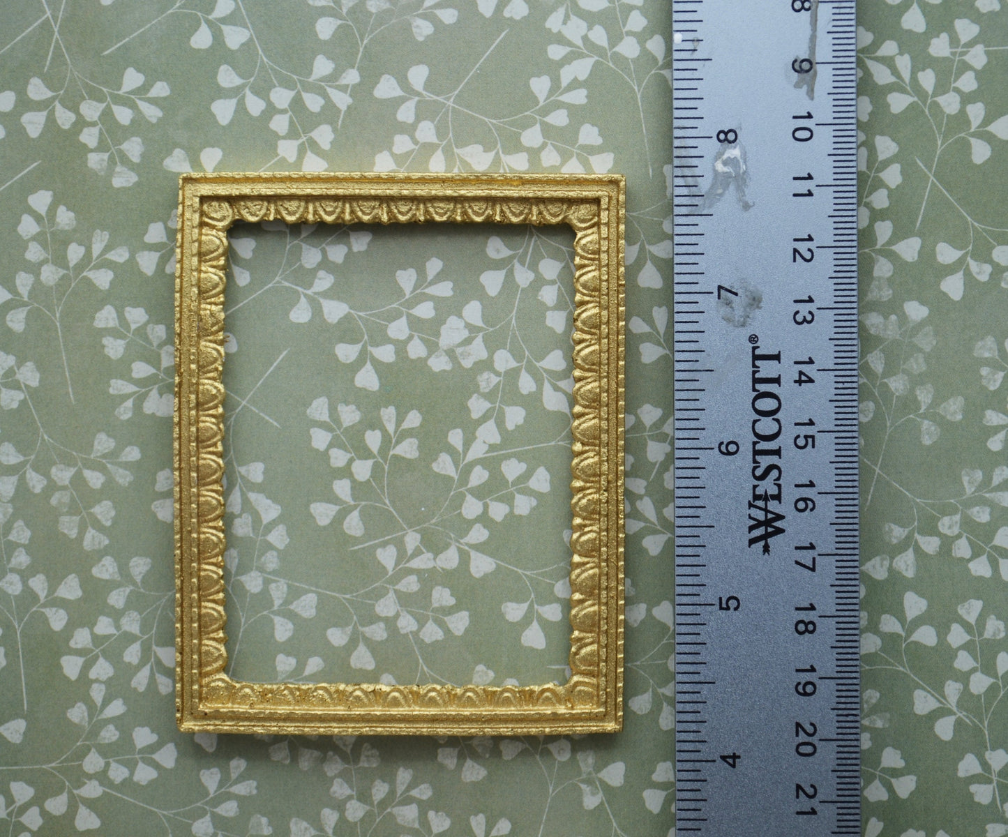 Gold Ribbon Frame | Miniature for Dollhouses