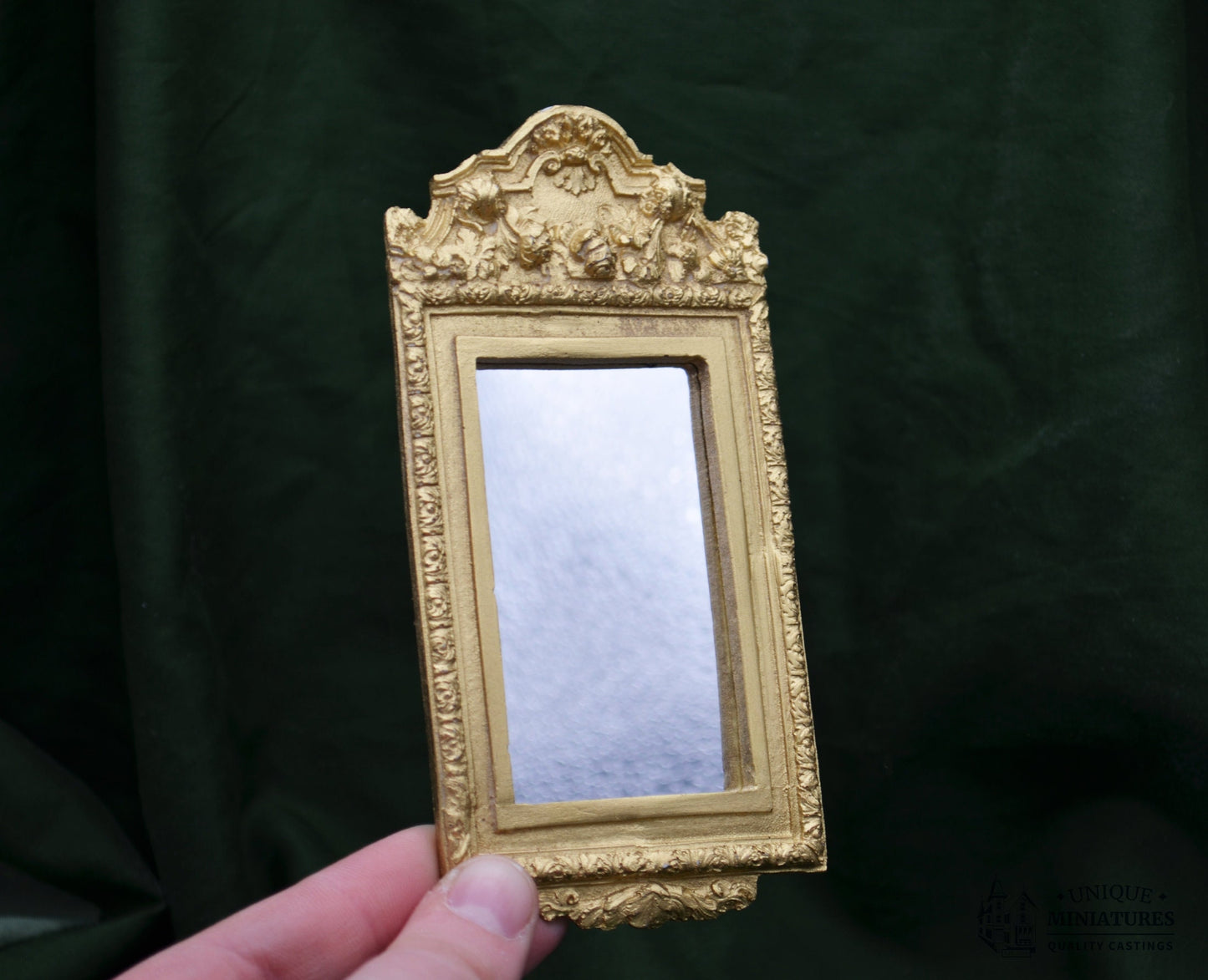 Nouveau Carnation Mirror | Ornamentation for Dollhouse