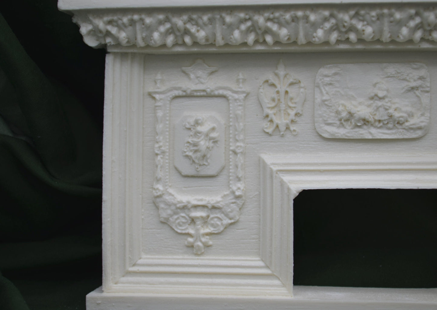 Baroque Goddess Fireplace | Ornamentation for Dollhouse