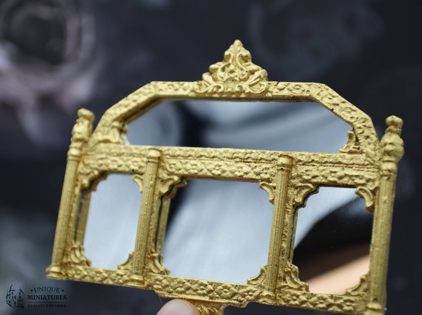 Versailles Four-Paneled Mirror | Ornamentation for Dollhouse