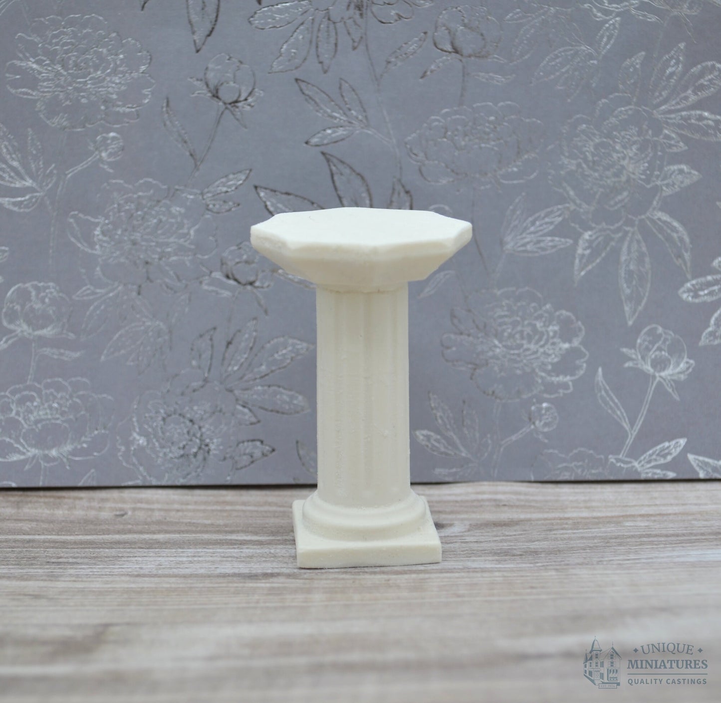 Octagon Pedestal | Ornamentation for Dollhouse Miniatures