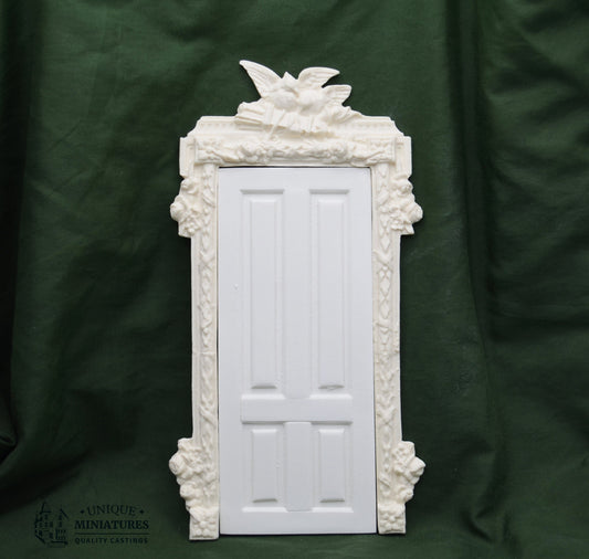 Eagle Crest Door Frame Set | Ornamentation for Dollhouse