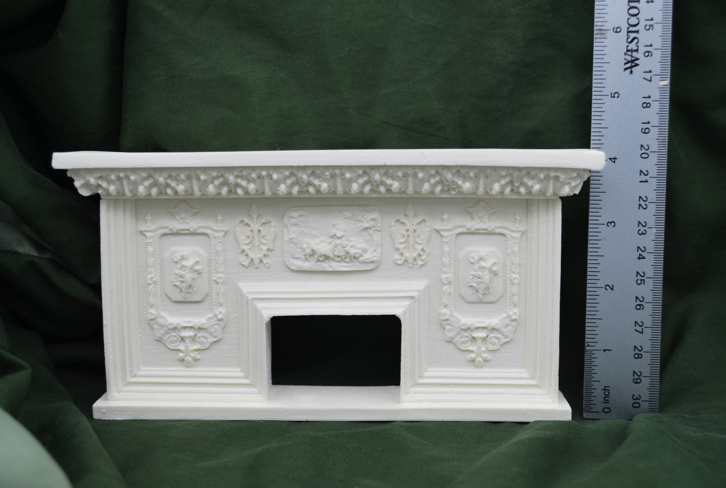 Baroque Goddess Fireplace | Ornamentation for Dollhouse
