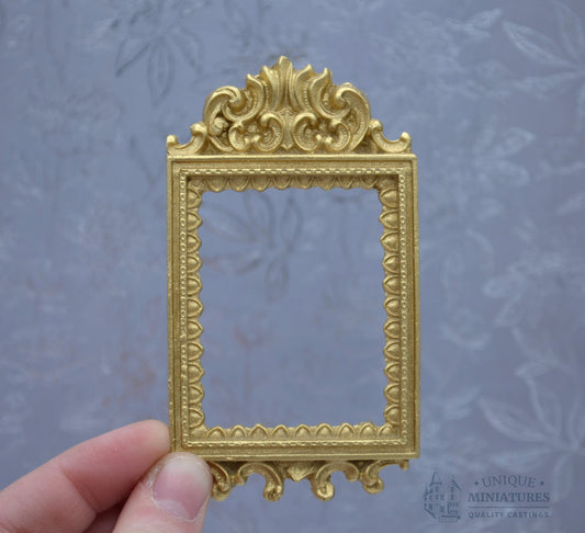 Gold Edwardian Frame | Ornamentation for Dollhouses