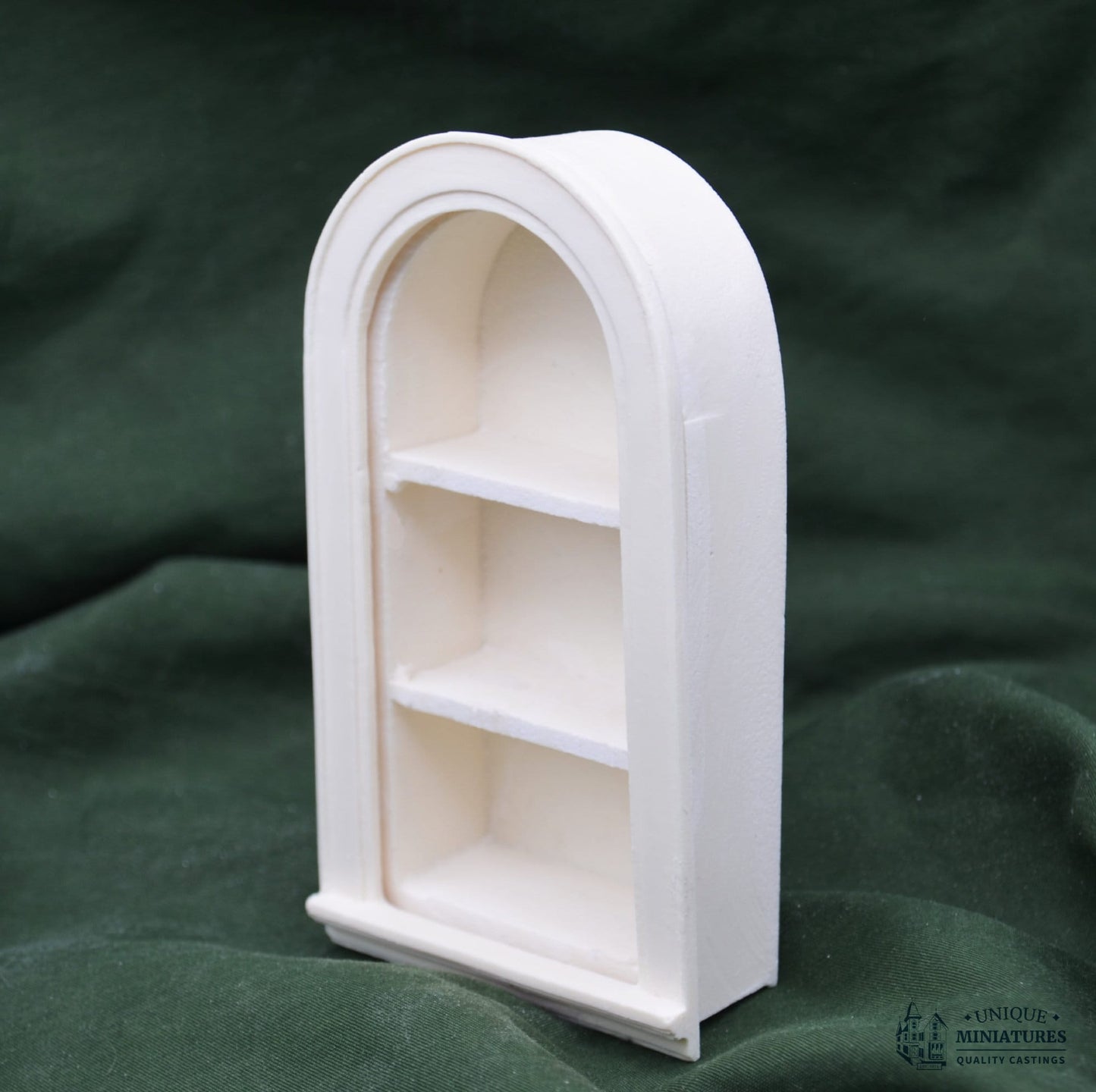 Rounded Miniature Bookshelf | Ornamentation for Dollhouse