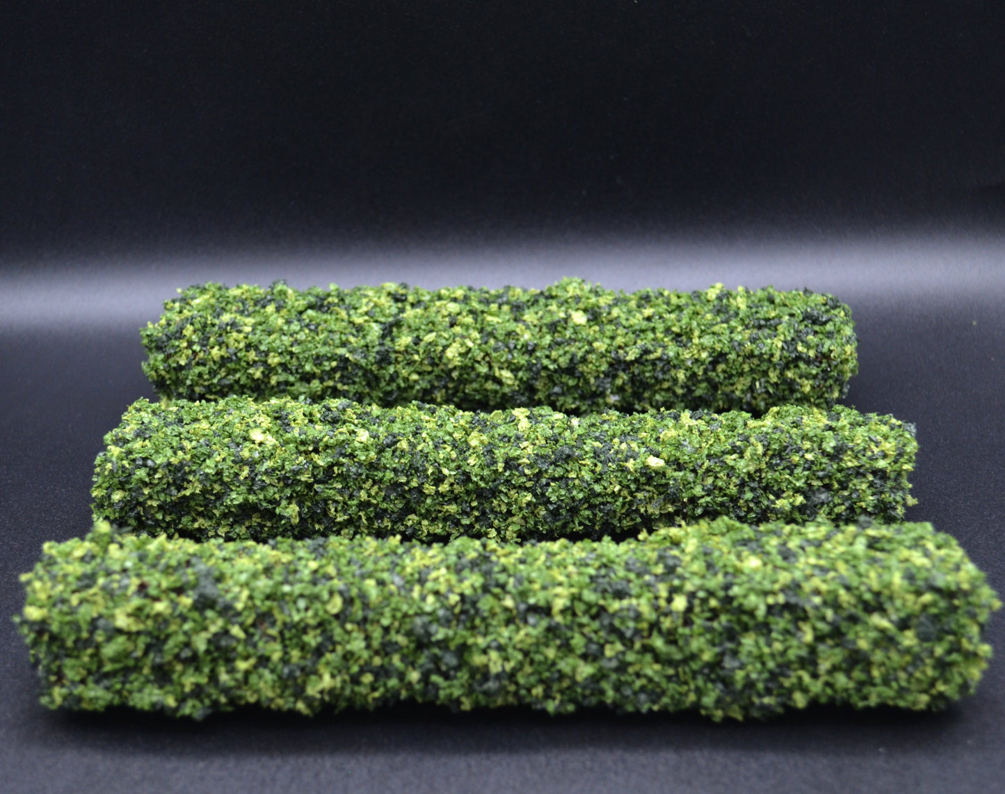 Green Square Hedges | 8 Inches | Set of 3 | Miniature for Dollhouse Garden