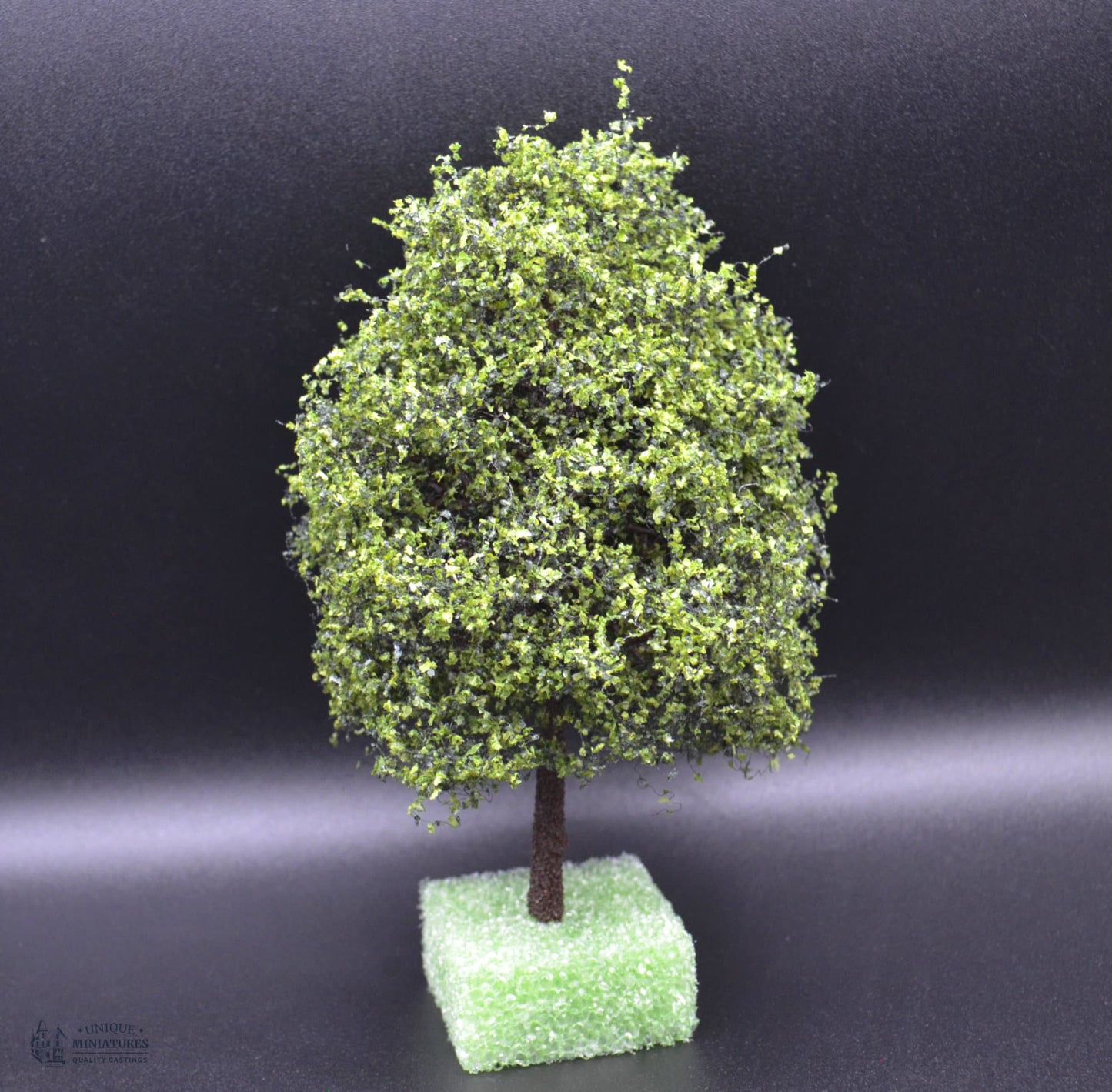 Medium Green Sugar Maple Tree on Spike | 6 Inches | Miniature for Dollhouse Garden