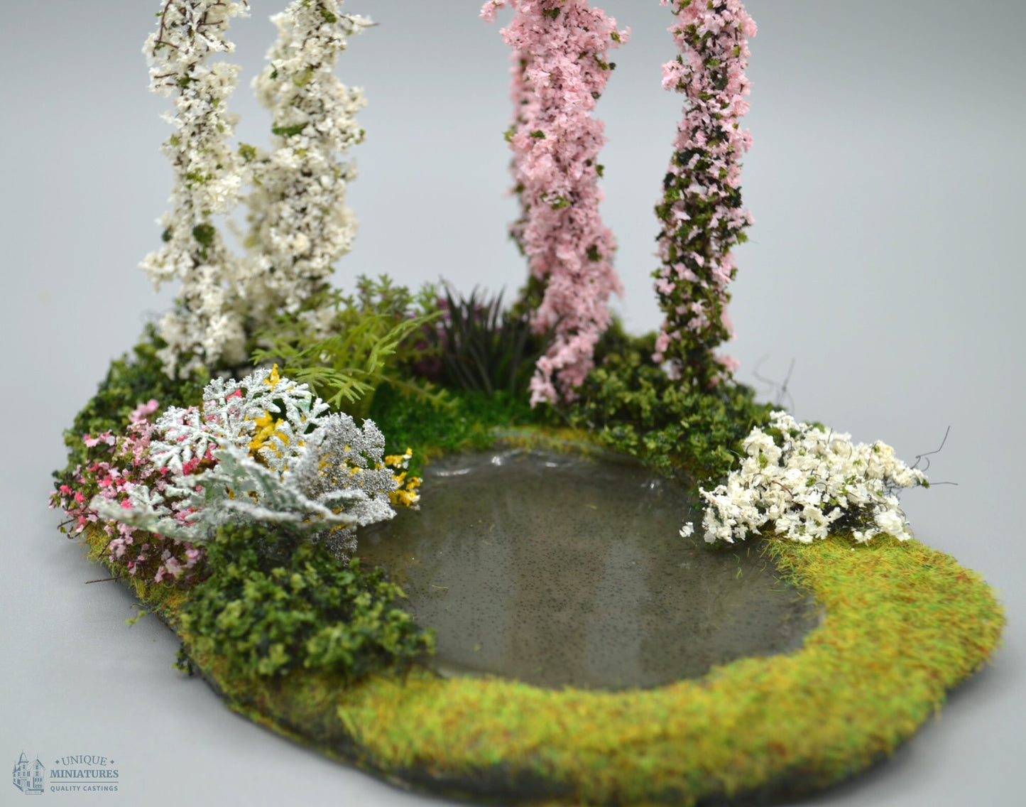 Hollyhock Miniature Garden Pond | 5.5 Inches | Miniature for Dollhouse Garden